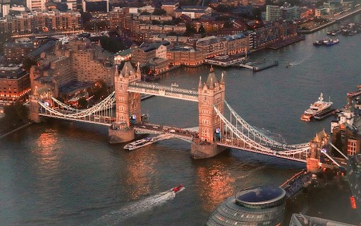 The Tower Bridge Crossing the River Thames  from Chrome web store to be run with OffiDocs Chromium online