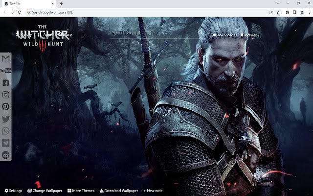 הטפט של Witcher 3 מחנות האינטרנט של Chrome שיופעל עם OffiDocs Chromium באינטרנט
