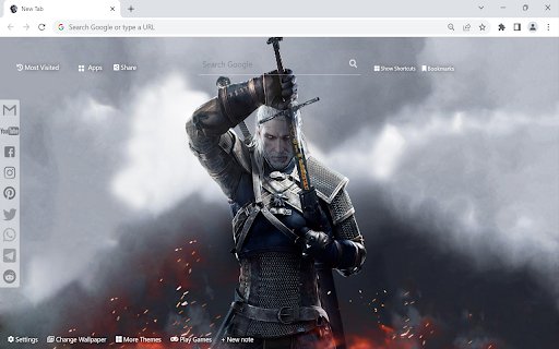 The Witcher 3 Wallpaper  from Chrome web store to be run with OffiDocs Chromium online