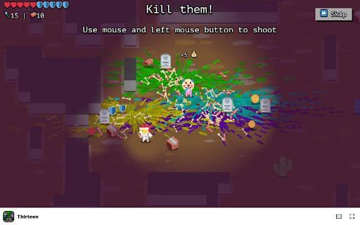 Thirteen Game Engage in fast paced battles with adorable avatars!  from Chrome web store to be run with OffiDocs Chromium online