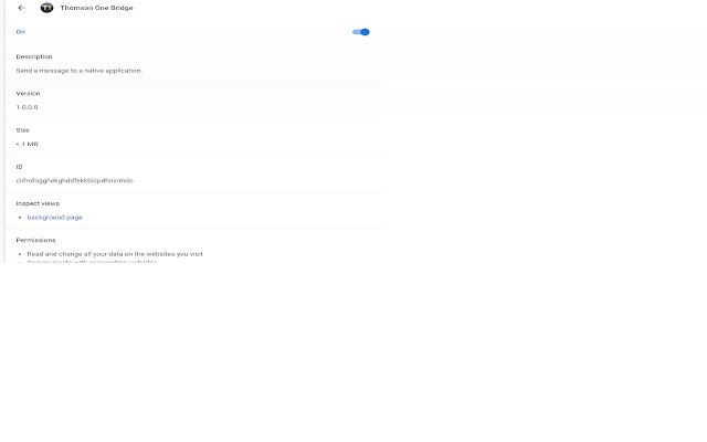 سيتم تشغيل Thomson One Bridge من متجر Chrome على الويب باستخدام OffiDocs Chromium عبر الإنترنت