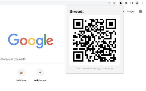 Thread  from Chrome web store to be run with OffiDocs Chromium online