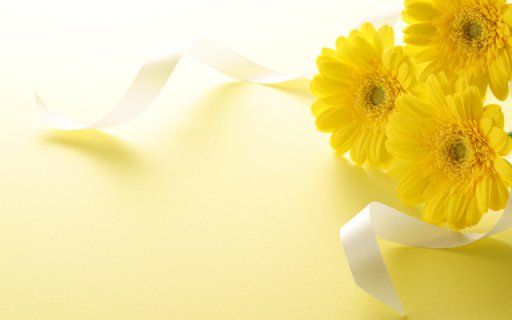 Three Daisy Branches on Yellow  from Chrome web store to be run with OffiDocs Chromium online