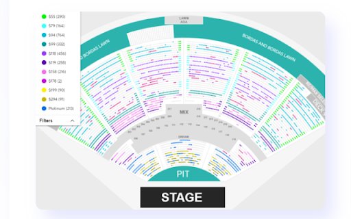 Ticketmetric Price Map Shader  from Chrome web store to be run with OffiDocs Chromium online