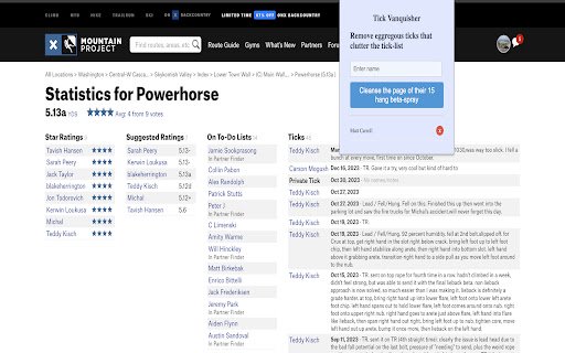Tick Vanquisher  from Chrome web store to be run with OffiDocs Chromium online