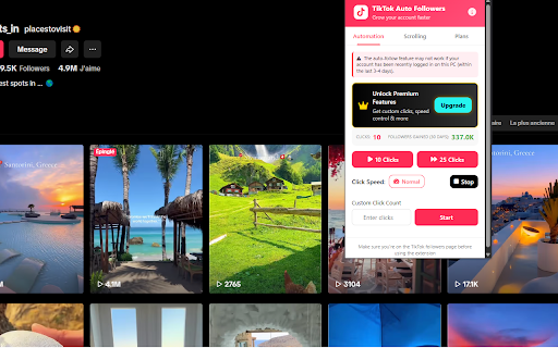 TikTok Auto Followers  from Chrome web store to be run with OffiDocs Chromium online