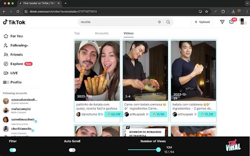 TikViral  from Chrome web store to be run with OffiDocs Chromium online
