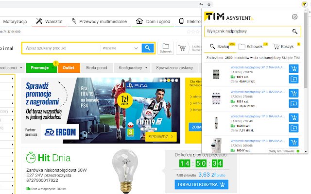 TIM ASYSTENT dal Chrome web store da eseguire con OffiDocs Chromium online