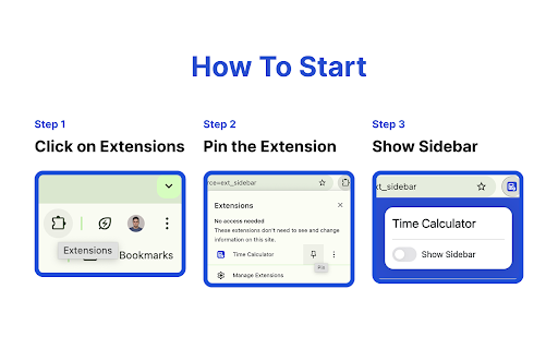 Time Calculator  from Chrome web store to be run with OffiDocs Chromium online