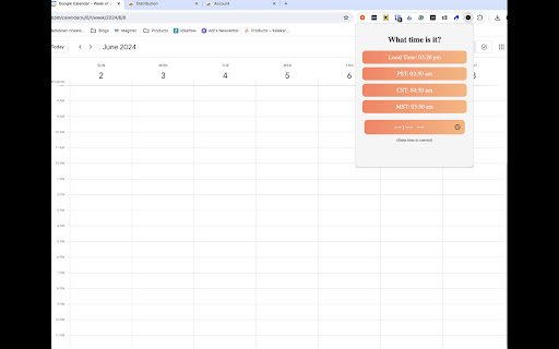 Time Converter  from Chrome web store to be run with OffiDocs Chromium online