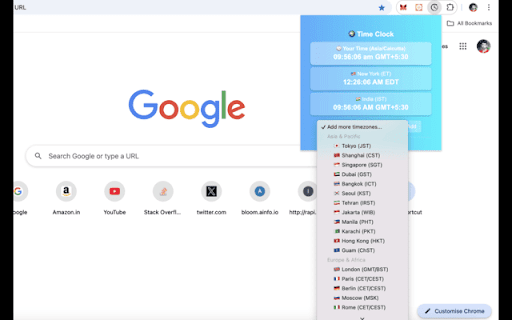 Time Converter  from Chrome web store to be run with OffiDocs Chromium online