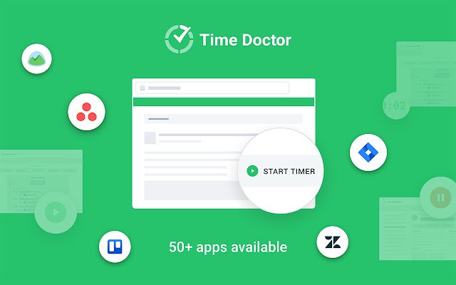 Time Doctor 2 de la boutique en ligne Chrome doit être exécuté avec OffiDocs Chromium en ligne