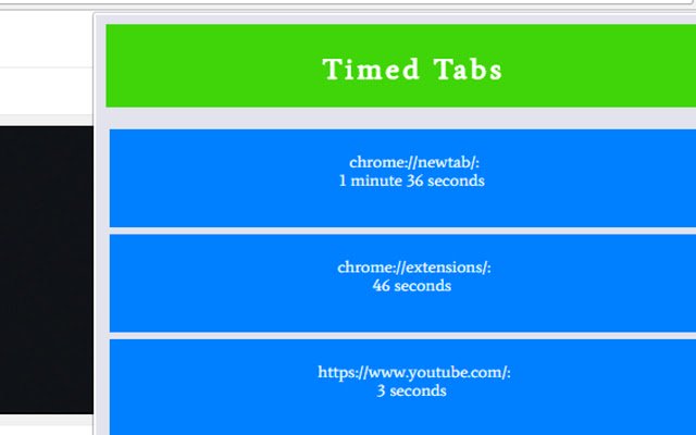 Tab berjangka waktu dari toko web Chrome untuk dijalankan dengan OffiDocs Chromium online