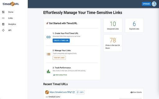 TimedURL Link Generator  from Chrome web store to be run with OffiDocs Chromium online