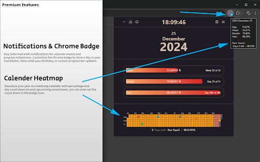 Time In Progress  from Chrome web store to be run with OffiDocs Chromium online
