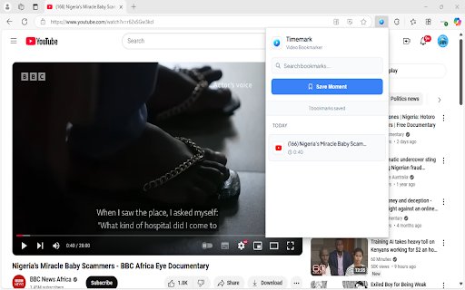 Timemark  from Chrome web store to be run with OffiDocs Chromium online