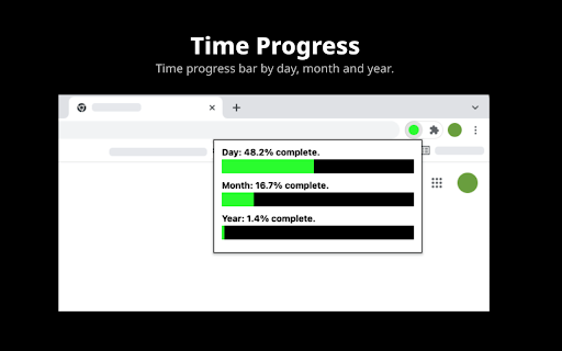 Time Progress  from Chrome web store to be run with OffiDocs Chromium online