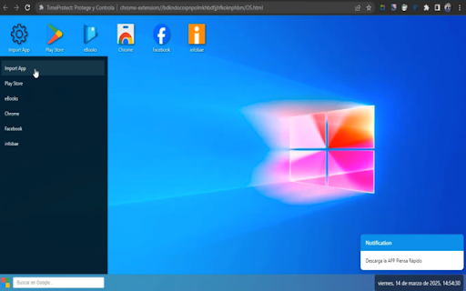 TimeProtect: Protege y Controla  from Chrome web store to be run with OffiDocs Chromium online
