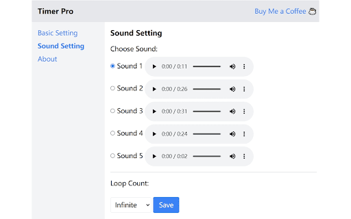 Timer Pro  from Chrome web store to be run with OffiDocs Chromium online