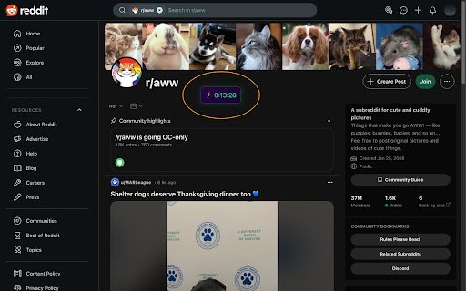 Time Sink  from Chrome web store to be run with OffiDocs Chromium online