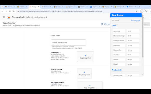 Time tracker  from Chrome web store to be run with OffiDocs Chromium online