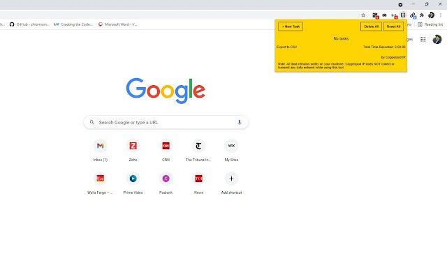 TimeTracker By Copperpod من متجر Chrome الإلكتروني ليتم تشغيله مع OffiDocs Chromium عبر الإنترنت