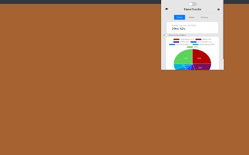 TimeTrackr  from Chrome web store to be run with OffiDocs Chromium online