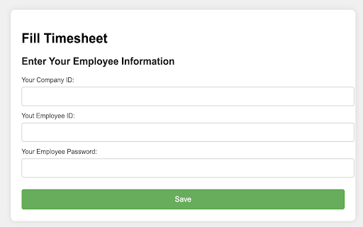 Timewatch Filler  from Chrome web store to be run with OffiDocs Chromium online