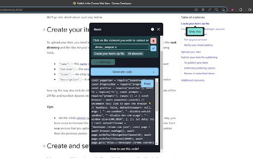 Tinking B  from Chrome web store to be run with OffiDocs Chromium online