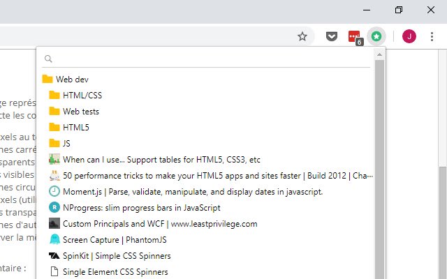 Tiny Bookmarks  from Chrome web store to be run with OffiDocs Chromium online