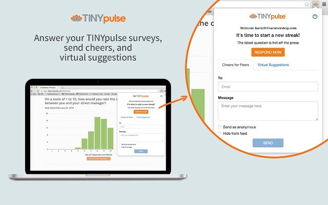 TINYpulse  from Chrome web store to be run with OffiDocs Chromium online
