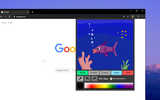 TinySketch  from Chrome web store to be run with OffiDocs Chromium online