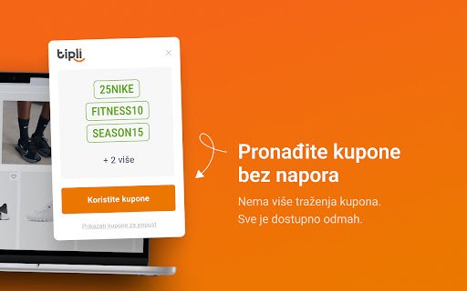 Tipli: Cashback i kuponi za popust  from Chrome web store to be run with OffiDocs Chromium online
