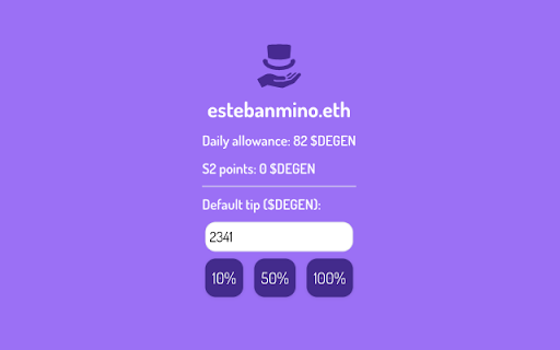 Tippooor for Warpcast  from Chrome web store to be run with OffiDocs Chromium online