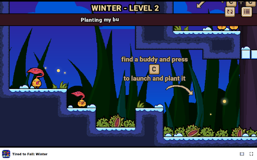 Tired to Fall: Winter Embark on a journey as a little autumn leaf!  from Chrome web store to be run with OffiDocs Chromium online