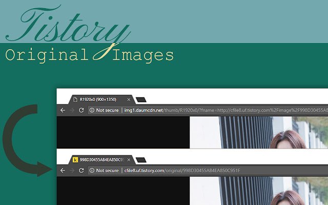 Tistory Original Images  from Chrome web store to be run with OffiDocs Chromium online