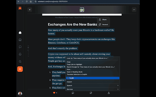 TL;DR AI Auto Summarizer from Chrome web store to be run with OffiDocs Chromium online TL;DR AI Auto Summarizer from Chrome web store to be run with OffiDocs Chromium online