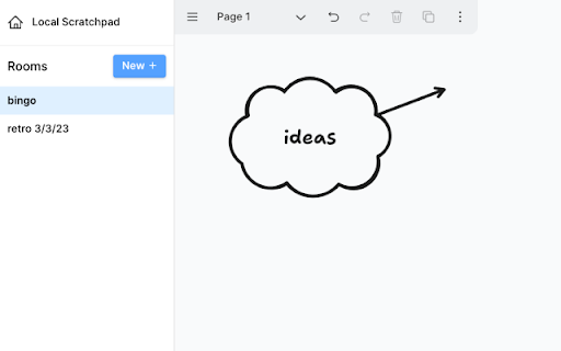 tldraw navbar  from Chrome web store to be run with OffiDocs Chromium online