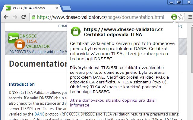 TLSA Validator van de Chrome-webwinkel om te worden uitgevoerd met OffiDocs Chromium online
