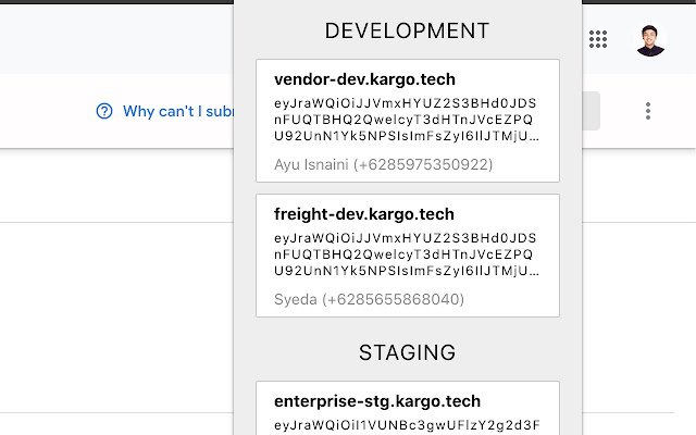 TMS Token  from Chrome web store to be run with OffiDocs Chromium online