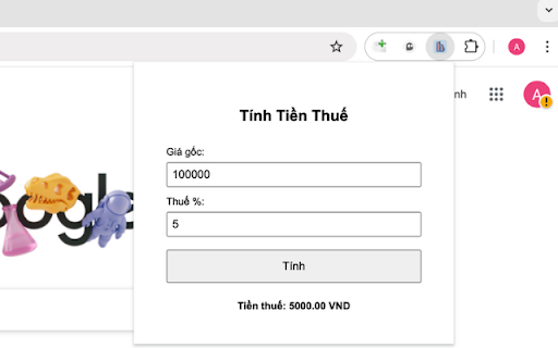 Tính Tiền Thuế Hitclub  from Chrome web store to be run with OffiDocs Chromium online
