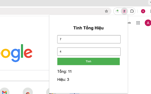 Tính Tổng Hiệu Hai Số 789club  from Chrome web store to be run with OffiDocs Chromium online