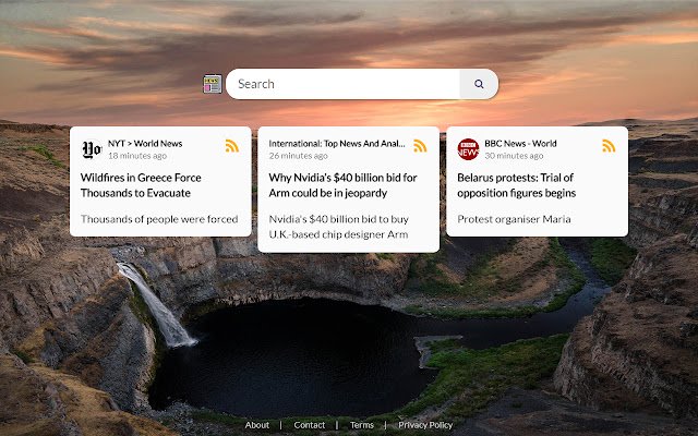 OffiDocs Chromium çevrimiçi ile çalıştırılacak Chrome web mağazasından Yeni Sekmede Bugünün Haberleri