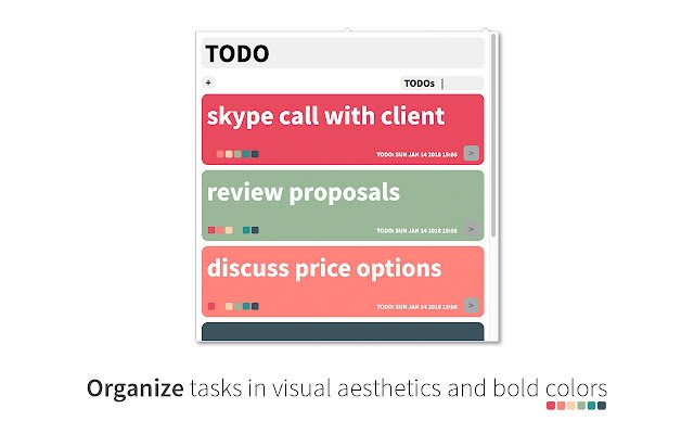 TODOs  from Chrome web store to be run with OffiDocs Chromium online