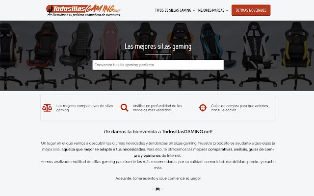 Todo Sillas Gaming מחנות האינטרנט של Chrome יופעל עם OffiDocs Chromium באינטרנט