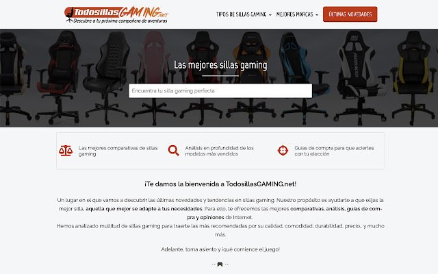 Todo Sillas Gaming من متجر Chrome الإلكتروني ليتم تشغيلها باستخدام OffiDocs Chromium عبر الإنترنت