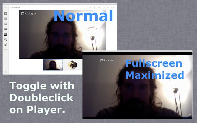 Toggle Fullscreen in Hangout  from Chrome web store to be run with OffiDocs Chromium online