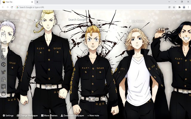 Tokyo Revengers Wallpaper HD Tab Baru dari toko web Chrome untuk dijalankan dengan OffiDocs Chromium online