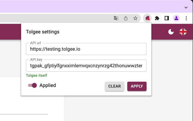 Tolgee Tools  from Chrome web store to be run with OffiDocs Chromium online