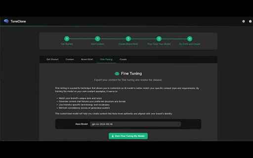 ToneClone  from Chrome web store to be run with OffiDocs Chromium online